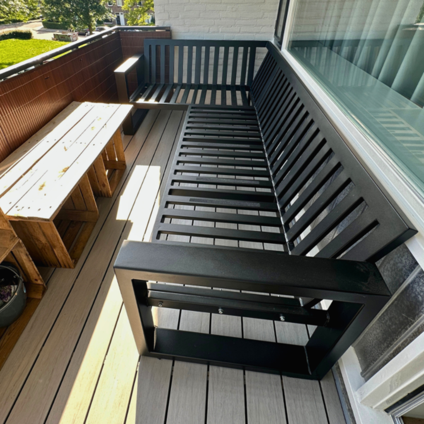 Stalen loungeset op maat voor in de tuin