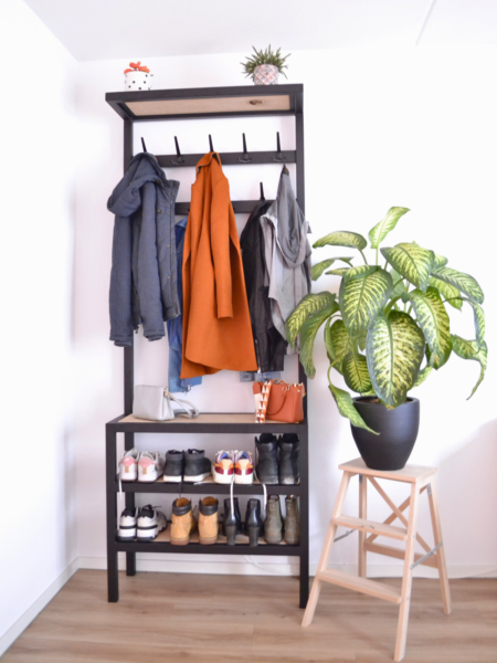 Stalen eikenhouten kapstok op maat