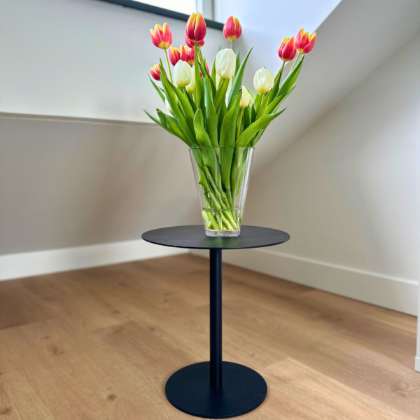 Stalen ronden bijzettafel op maat