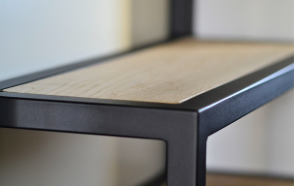 Stalen eikenhouten kapstok op maat