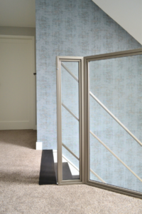 Stalen glazen balustrade op maat gemaakt